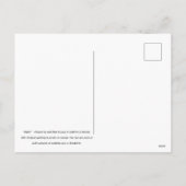 Wasser-Gemälde-Postkarte Feiertagspostkarte (Rückseite)