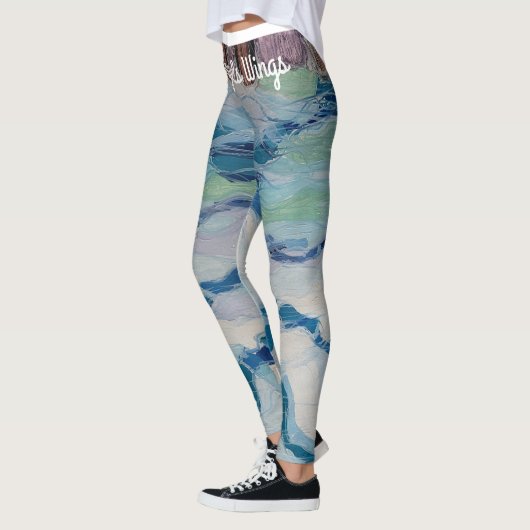 Wasser gemusterte Leggings, die Flügel des Engels Leggings (Links)