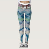 Wasser gemusterte Leggings, die Flügel des Engels Leggings (Vorderseite)
