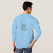 Wasser gerettet, Leben Gerettet T-Shirt (Schwarz voll)