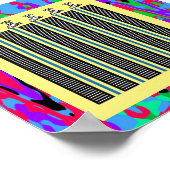 Wasser Gestochen: Wasserhahn laufen optische Illus Poster (Ecke)