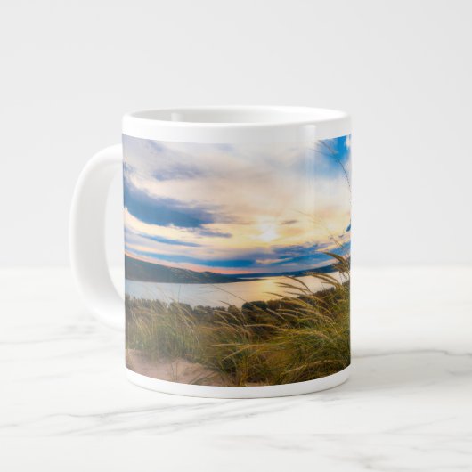 Wasser | Glen Lake Sleeping Bear Dunes Michigan Jumbo-Tasse (Vorderseite Links)