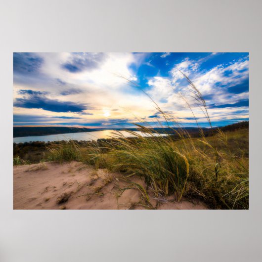 Wasser | Glen Lake Sleeping Bear Dunes Michigan Poster (Vorne)