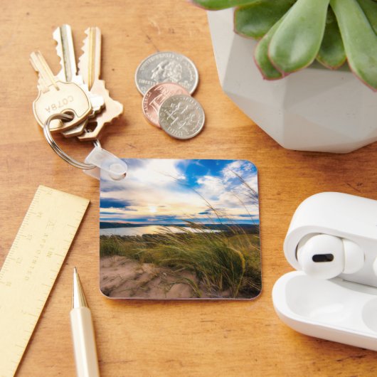 Wasser | Glen Lake Sleeping Bear Dunes Michigan Schlüsselanhänger (Schreibtisch)