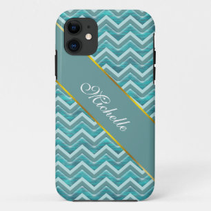 Wasser Glitzer Zickzack Muster Case-Mate iPhone Hülle
