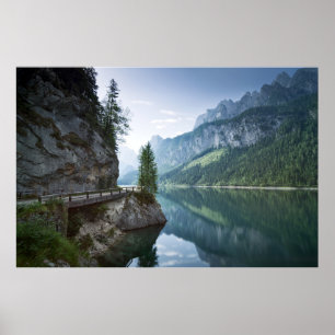 Wasser Gosau Salzkammergut Österreich Poster