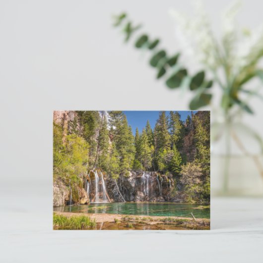 Wasser | Hanging Lake Glenwood Springs, Colorado Postkarte (Stehend Vorderseite)
