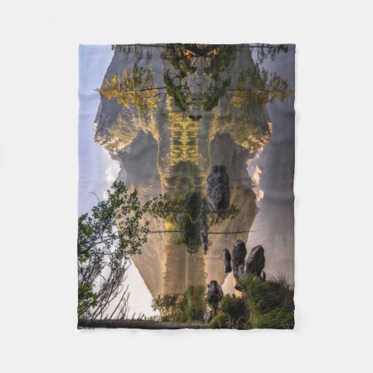 Wasser | Hintersee Berchtesgaden Deutschland Fleecedecke (Vorderseite)