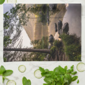 Wasser | Hintersee Berchtesgaden Deutschland Geschirrtuch (Gefaltet)