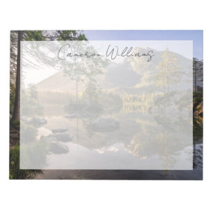 Wasser   Hintersee Berchtesgaden Deutschland Notizblock