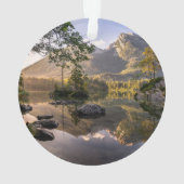 Wasser | Hintersee Berchtesgaden Deutschland Ornament (Rückseite)