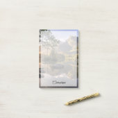 Wasser | Hintersee Berchtesgaden Deutschland Post-it Klebezettel (Auf Schreibtisch)