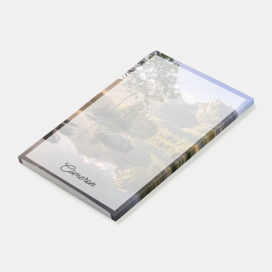 Wasser | Hintersee Berchtesgaden Deutschland Post-it Klebezettel (angewinkelt)