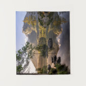 Wasser | Hintersee Berchtesgaden Deutschland Wandteppich (Vorderseite)