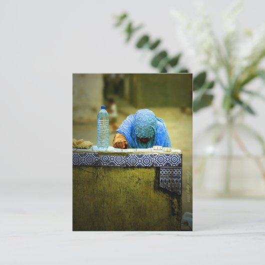 Wasser holen postkarte (Stehend Vorderseite)