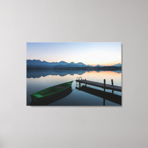 Wasser Hopfensee Bayerische Alpen Deutschland Leinwanddruck
