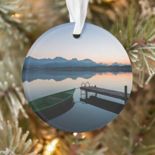 Wasser Hopfensee Bayerische Alpen Deutschland Ornament