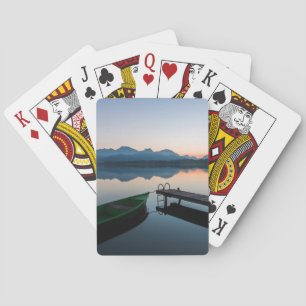 Wasser Hopfensee Bayerische Alpen Deutschland Spielkarten