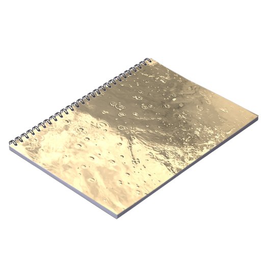 Wasser im Sepia-Notebook Notizblock (Linke Seite)
