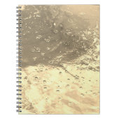 Wasser im Sepia-Notebook Notizblock (Vorderseite)