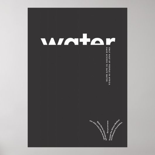 Wasser in Afrika Poster (Vorne)