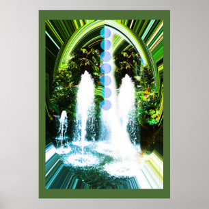Wasser in der Natur Poster