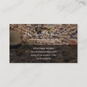 Wasser in einem klaren Bach für psychische Gesundh Visitenkarte (Rückseite)