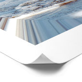 Wasser in einem Tröpfchen Poster (Ecke)
