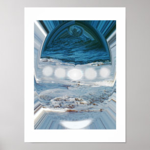 Wasser in einem Tröpfchen Poster