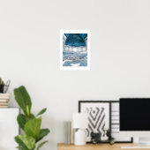 Wasser in einem Tröpfchen Poster (Heimbüro)