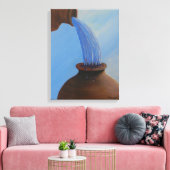 Wasser in Leinwand (Insitu (Wohnzimmer))