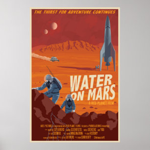 Wasser in Mars Poster