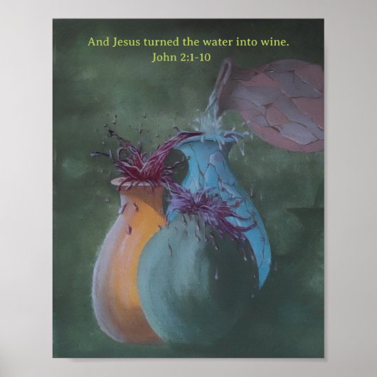 Wasser in Wein Poster (Vorne)