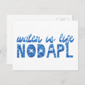 Wasser ist das Leben NODAPL Postkarte (Vorne/Hinten)