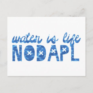 Wasser ist das Leben NODAPL Postkarte