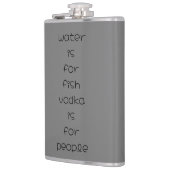 Wasser ist für Fische, Wodka für Menschen Flachmann (Links)