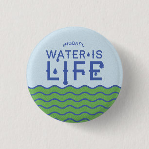 Wasser ist Leben Button