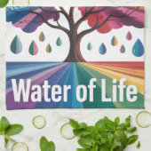 Wasser ist Leben Geschirrtuch (Gefaltet)