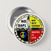 Wasser ist Leben - kein Rohrleitungs-Knopf Button (Vorne & Hinten)