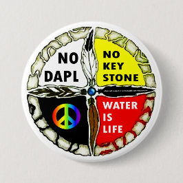 Wasser ist Leben - kein Rohrleitungs-Knopf Button