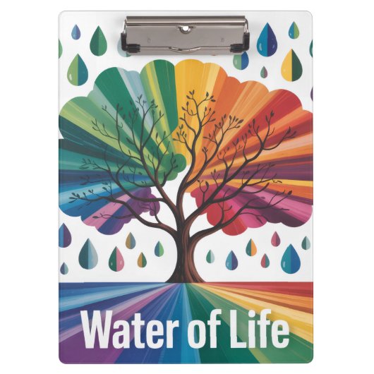 Wasser ist Leben Klemmbrett (Vorderseite)