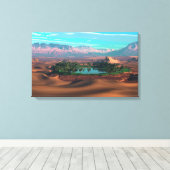 Wasser ist Leben Leinwanddruck (Insitu (Holzboden))