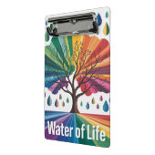 Wasser ist Leben Mini Klemmbrett (Gewinkelt2)