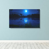 Wasser ist Leben (Oase) Leinwanddruck (Insitu (Holzboden))