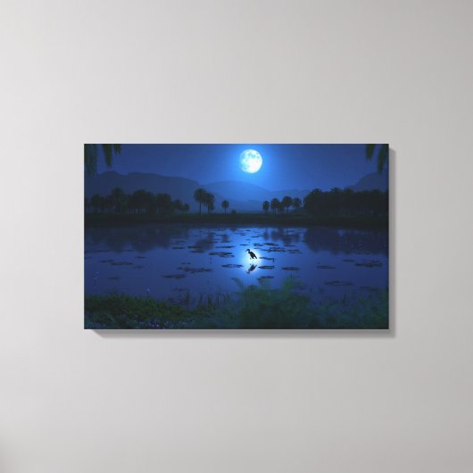 Wasser ist Leben (Oase) Leinwanddruck (Vorderseite)