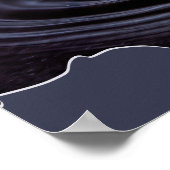 Wasser ist Leben! WassertropfenFoto Poster (Ecke)