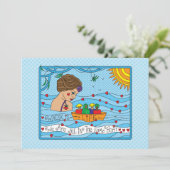 Wasser ist lebenslang_flache Karte 7" x 5" (Stehend Vorderseite)