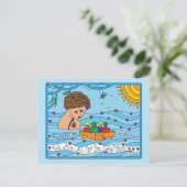 Wasser ist lebenslange Postkarte (Stehend Vorderseite)