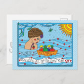 Wasser ist lebenslange Postkarte (Vorne/Hinten)