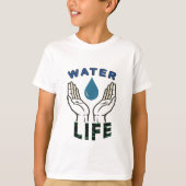 Wasser ist lebenslanges T-Shirt (Vorderseite)